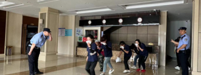 苇河分局平山派出所联合平山林旅公司 开展消防演练活动